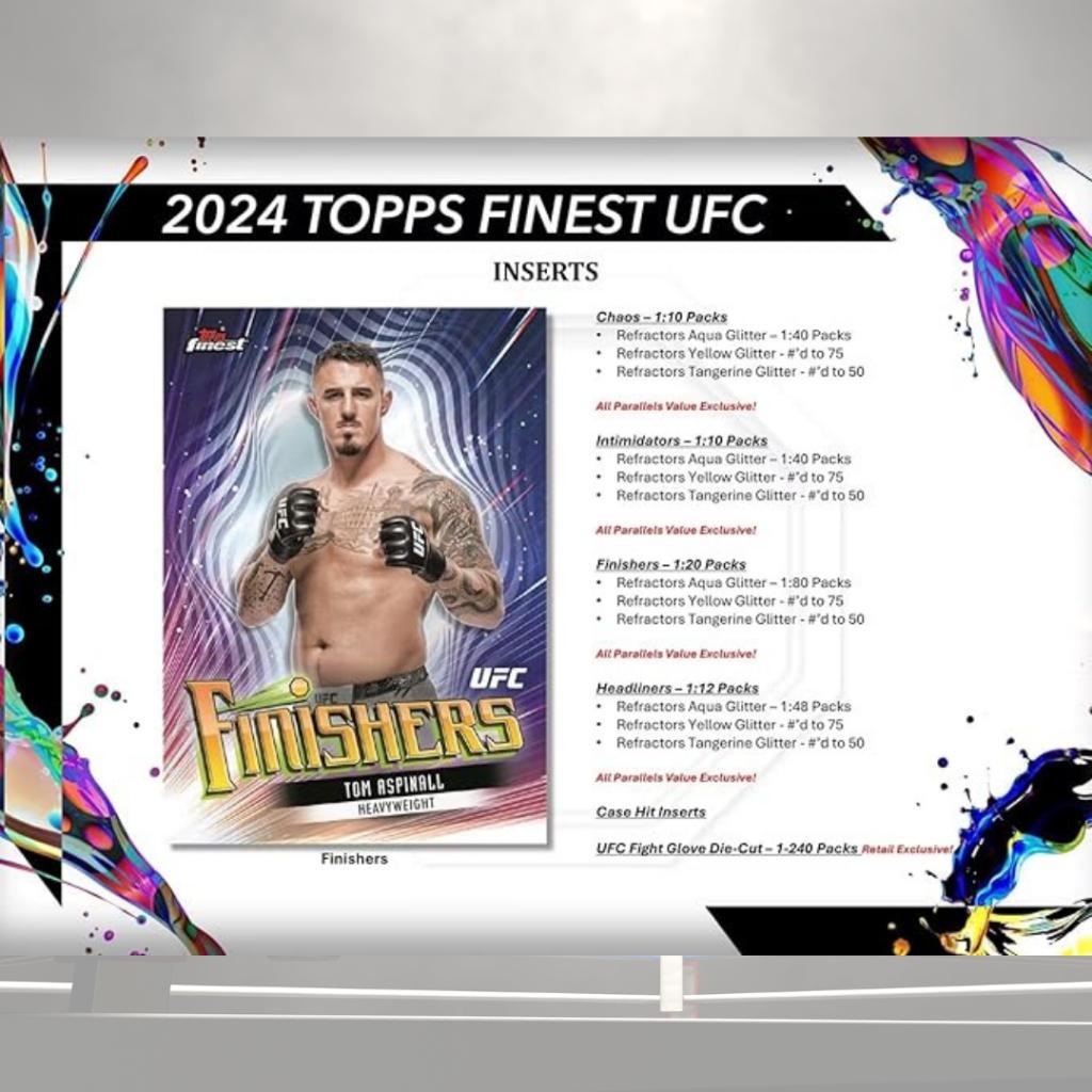 พร้อมส่ง!! การ์ดสะสมนักมวย 2024 Topps UFC Finest รุ่น Blaster Box ตามหาใบนอกเรตกล่องกัน!! (p4)
