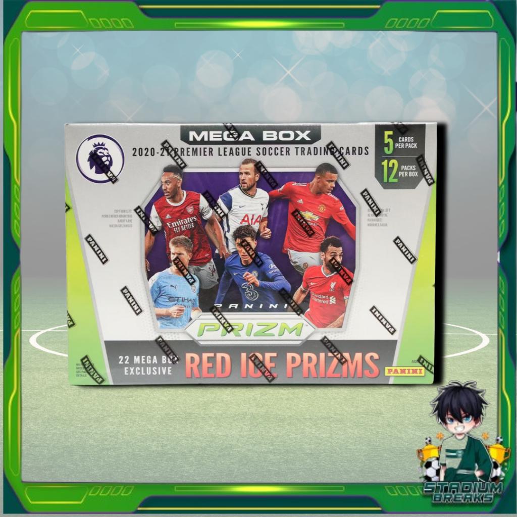 [ แยกซอง ] พร้อมส่ง!! 2020-21 Panini Prizm Premier League EPL Soccer Mega Box (Red Ice Prizms) (p4) ( 50 กรัม )