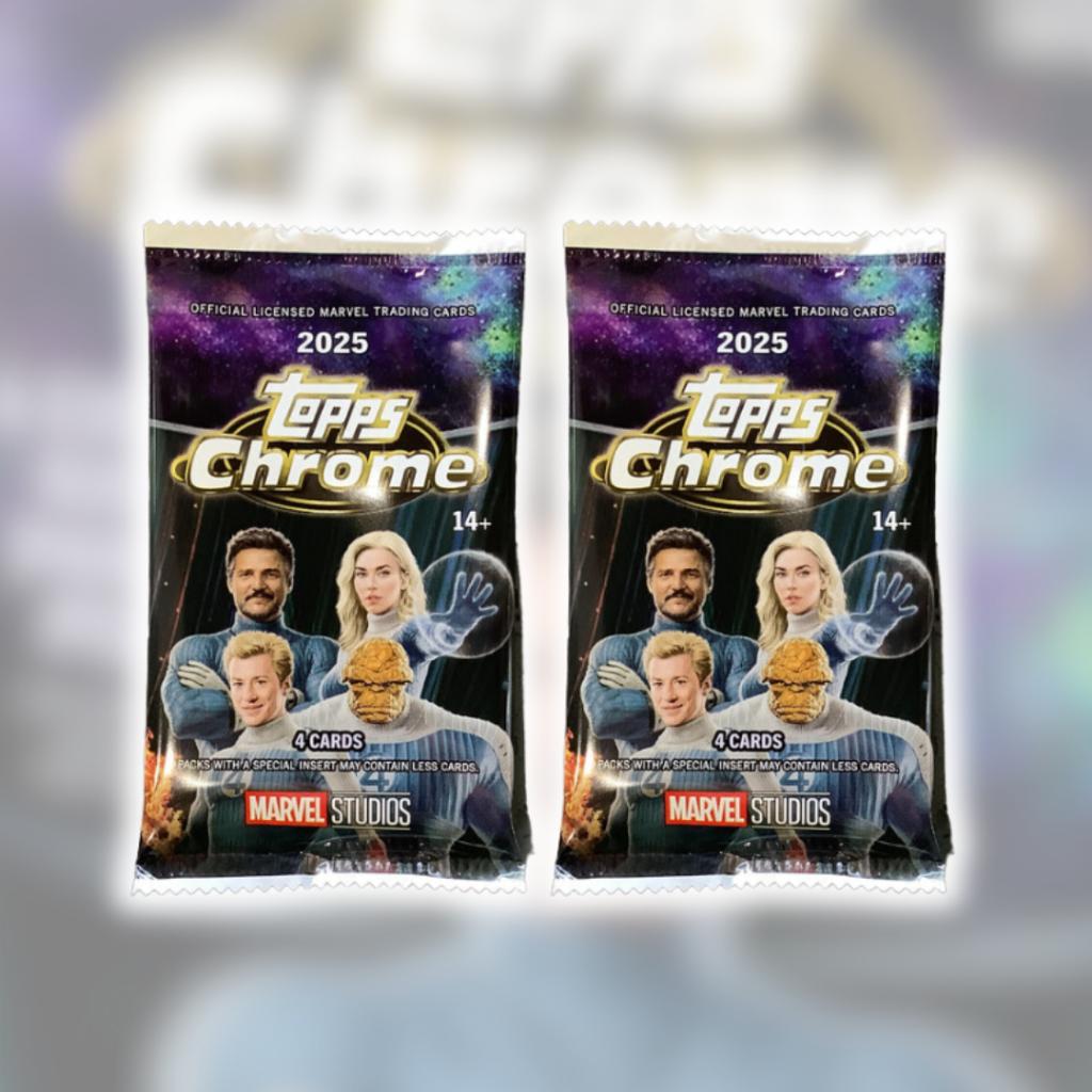 [ แยกซอง พร้อมส่ง!! ] การ์ดสะสม 2025 Topps Marvel Studios Chrome - Value Box (p3) (90g)