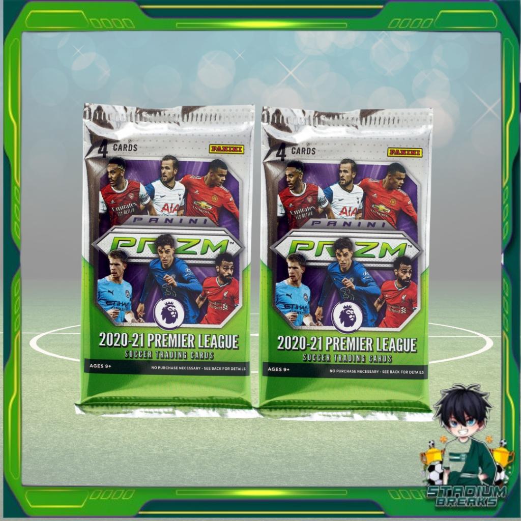 [ แยกซอง ] พร้อมส่ง!! 2020-21 Panini Prizm Premier League EPL Soccer Mega Box (Red Ice Prizms) (p4) ( 50 กรัม )