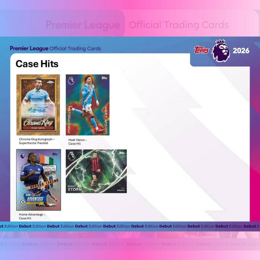 พร้อมส่ง! การ์ดสะสมฟุตบอล 2025-26 Topps Premier League EPL Soccer Hobby Box